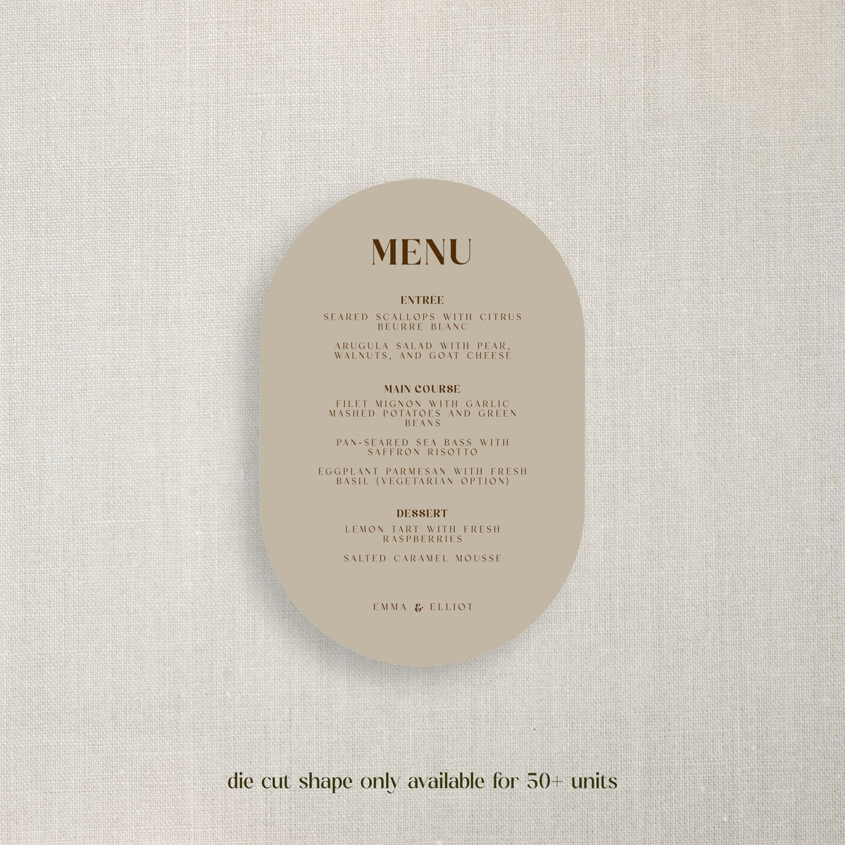 Emma - Menu