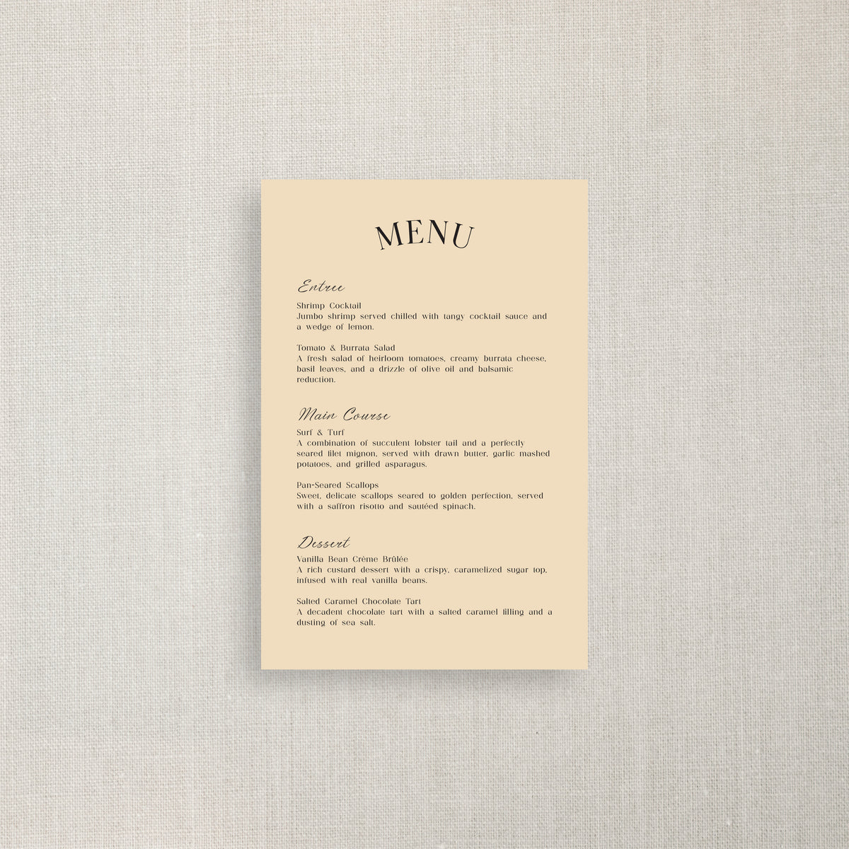 Kaylie - Menu