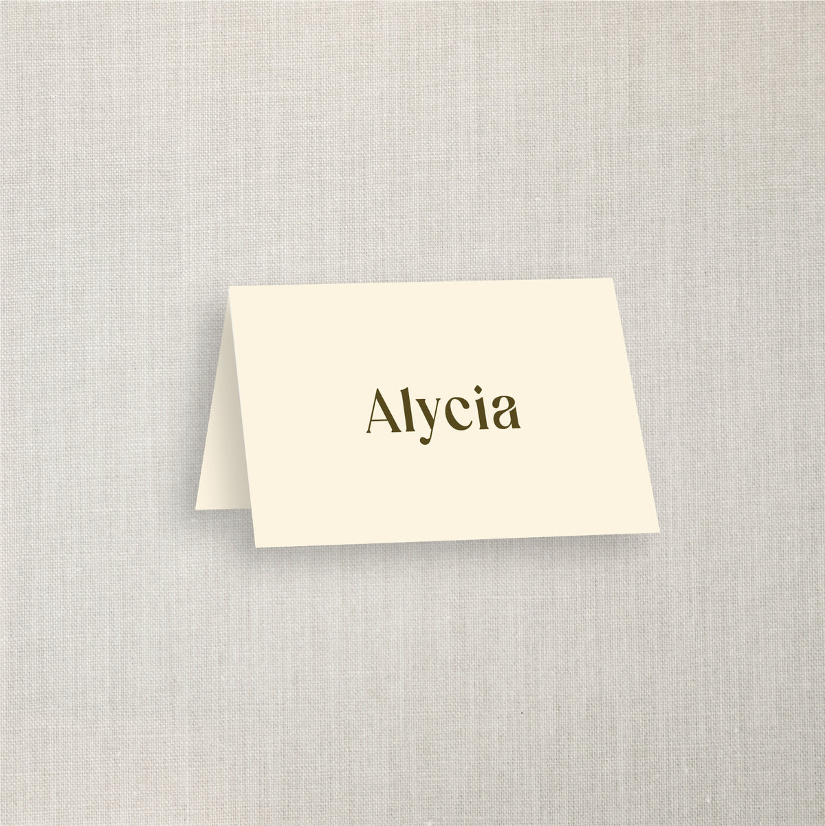 Alycia - Name Place Card