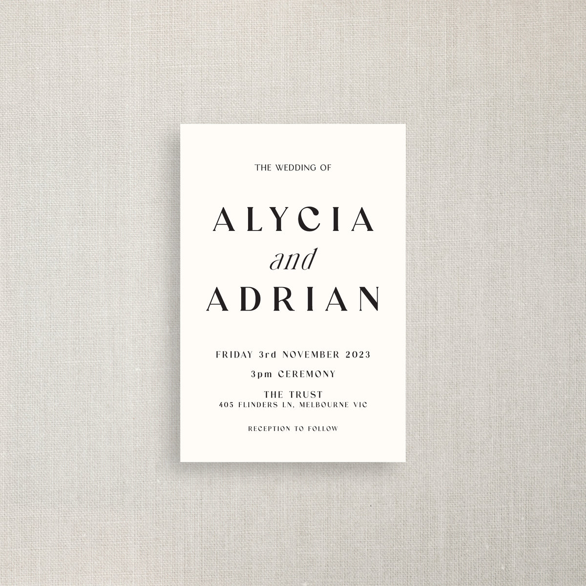 Alycia - Wedding Invitation
