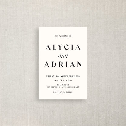 Alycia - Wedding Invitation