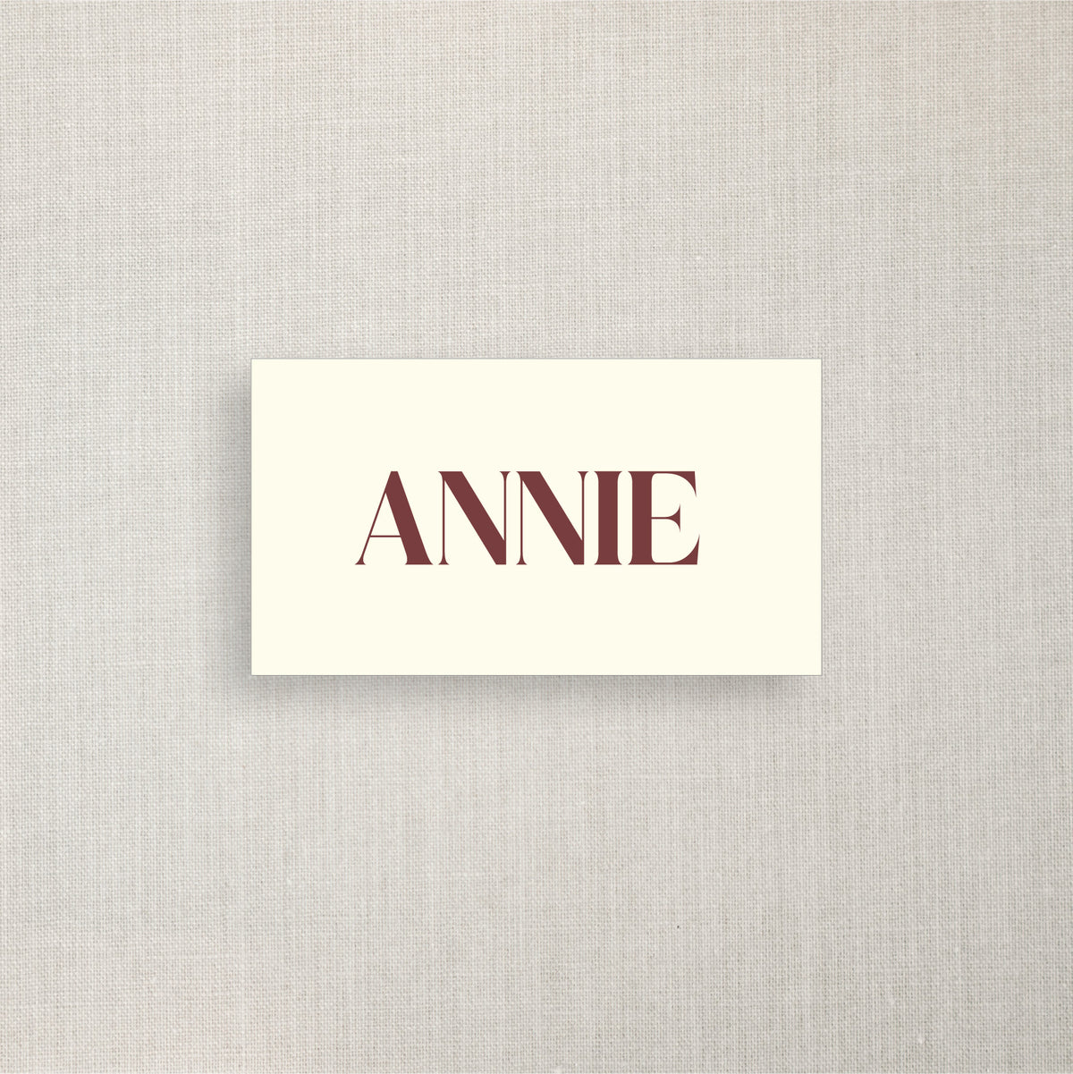 Annie - Name Place Card
