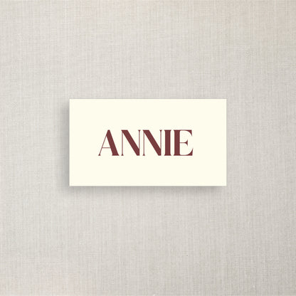 Annie - Name Place Card