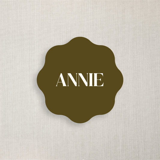 Annie - Name Place Card