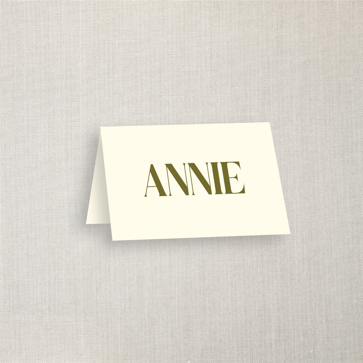 Annie - Name Place Card