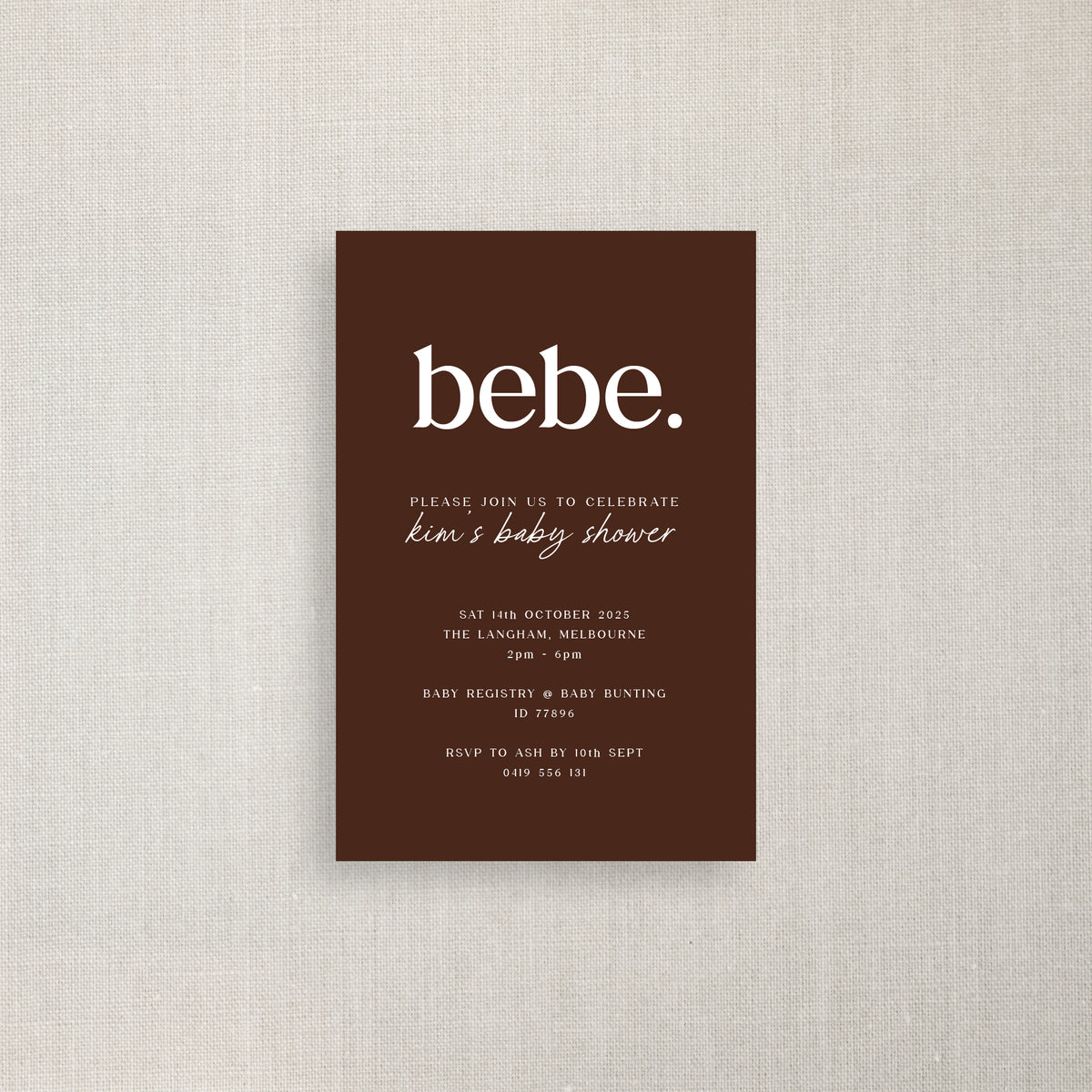 Bebe - Baby Shower