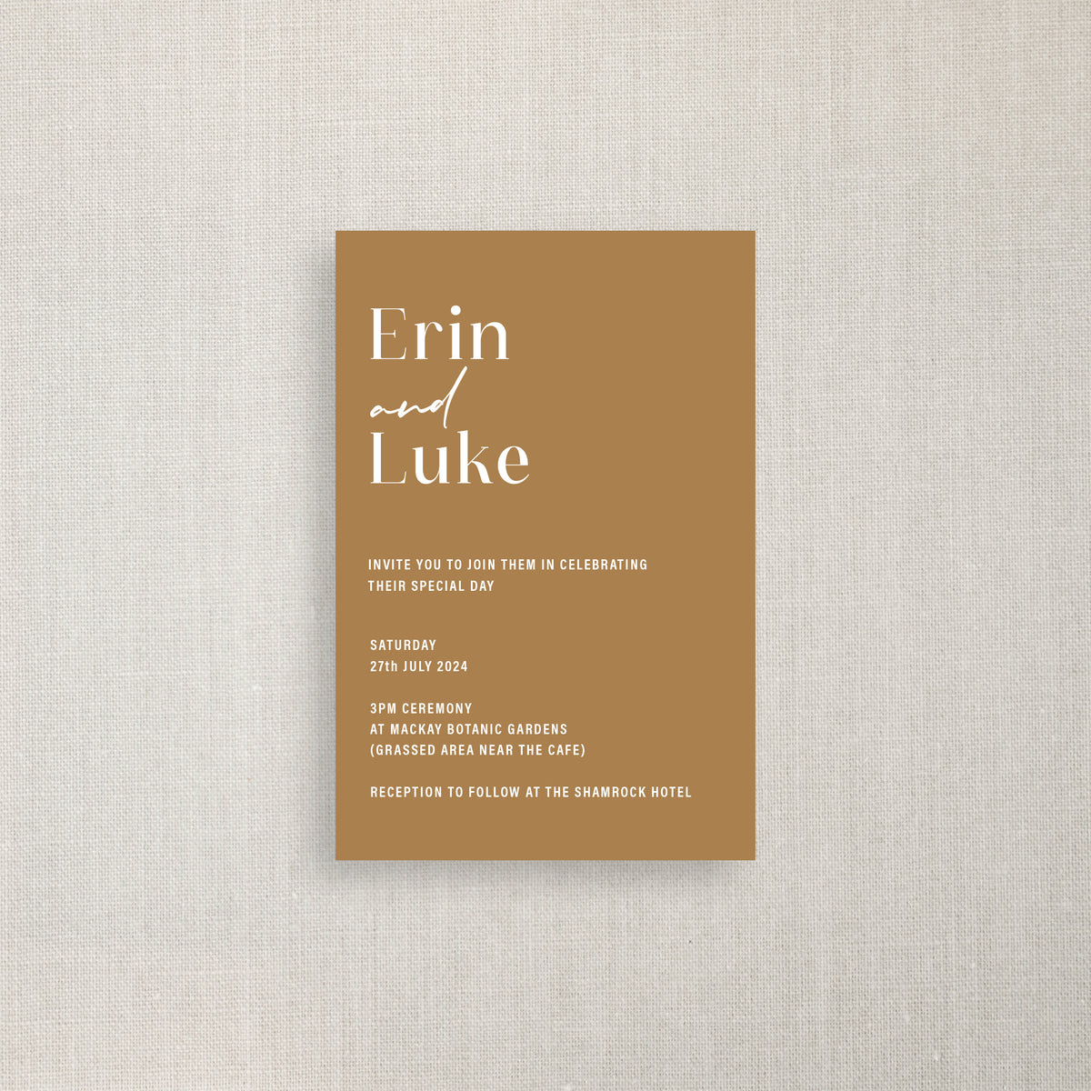 Erin - Wedding Invitation