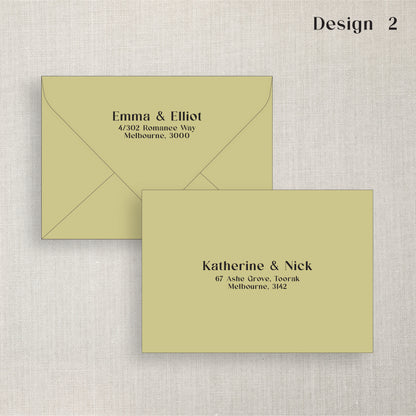 PRINTED Envelopes