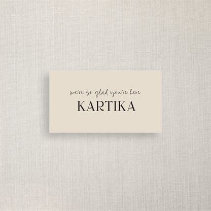 Kartika - Name Place Card