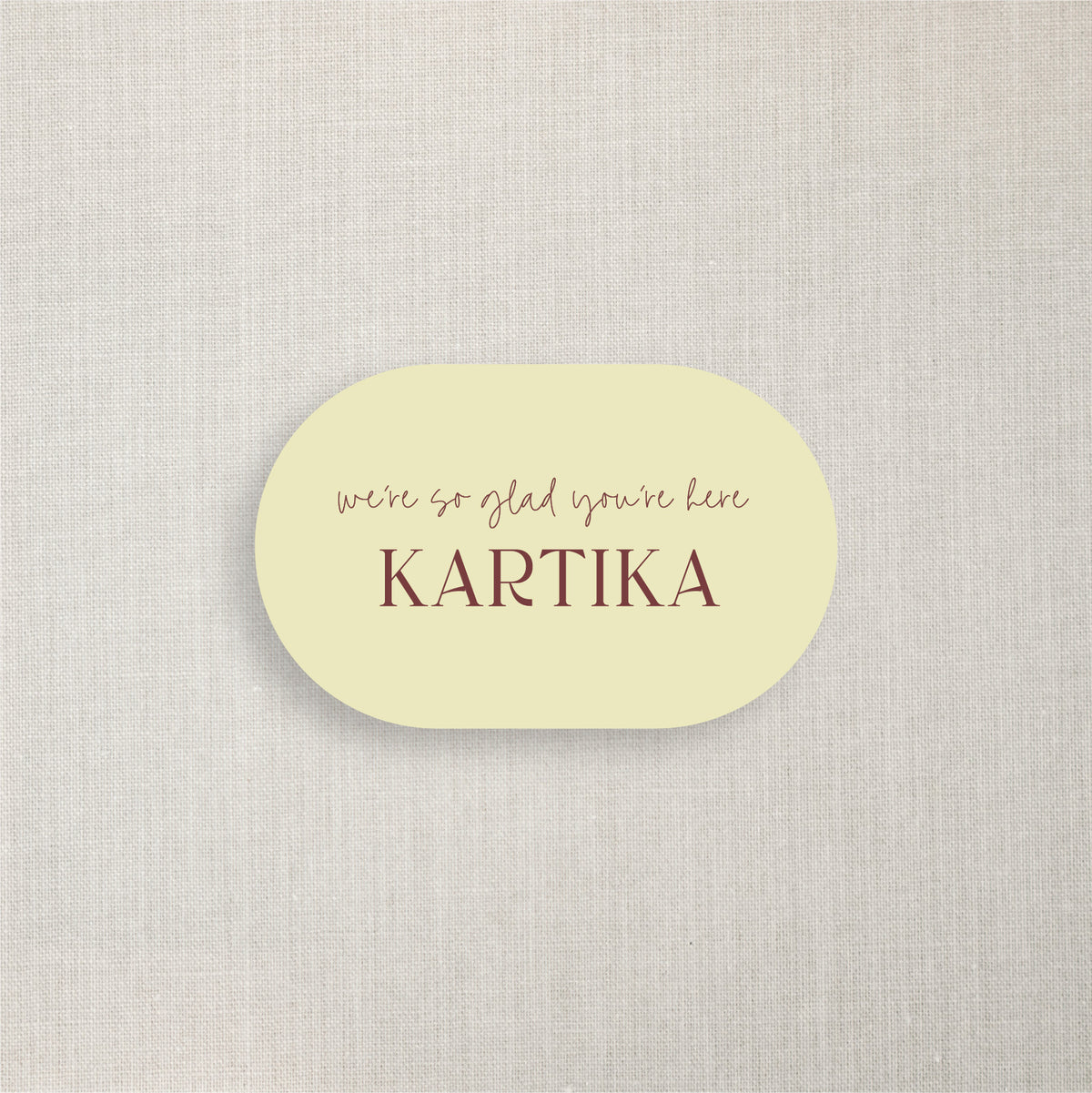 Kartika - Name Place Card