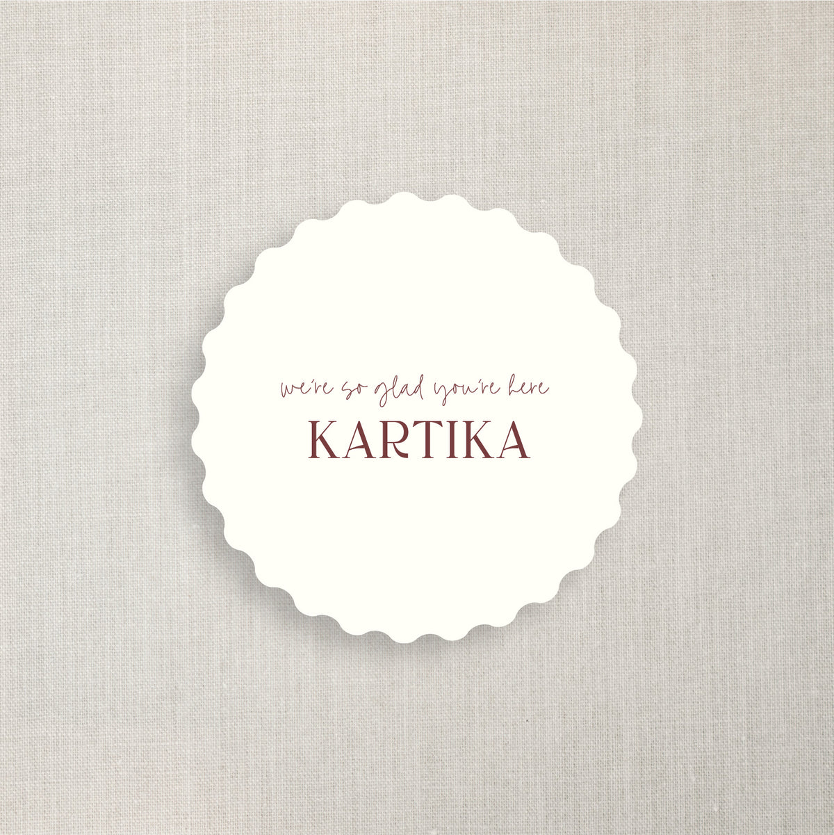 Kartika - Name Place Card