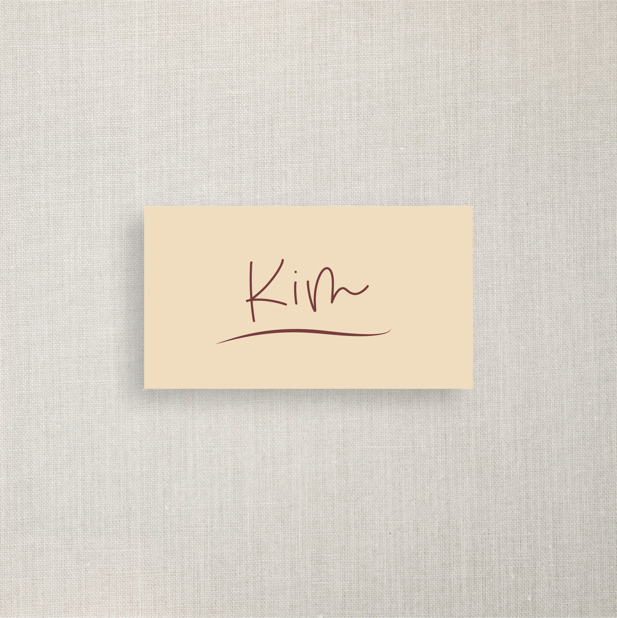 Kim - Name Place Card