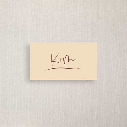 Kim - Name Place Card