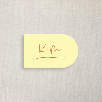Kim - Name Place Card