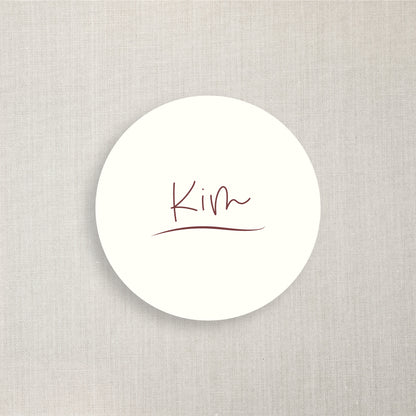 Kim - Name Place Card