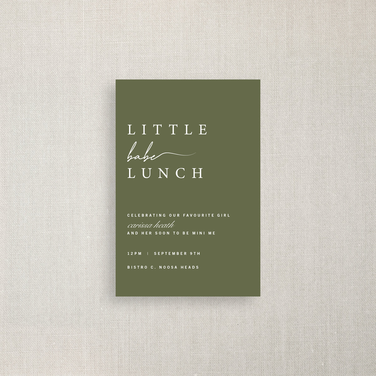 Little Babe Lunch - Baby Shower