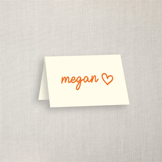 Megan - Name Place Card