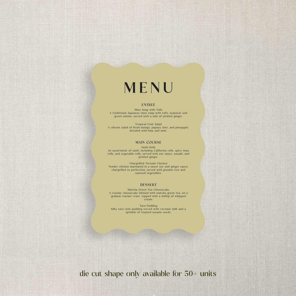 Alycia - Menu