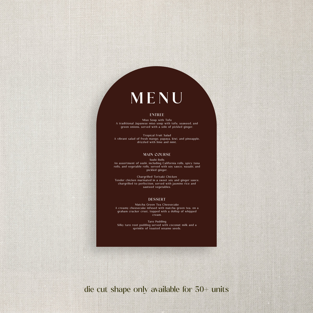 Alycia - Menu