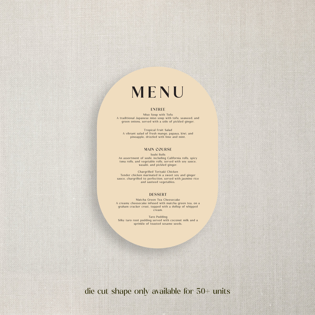 Alycia - Menu
