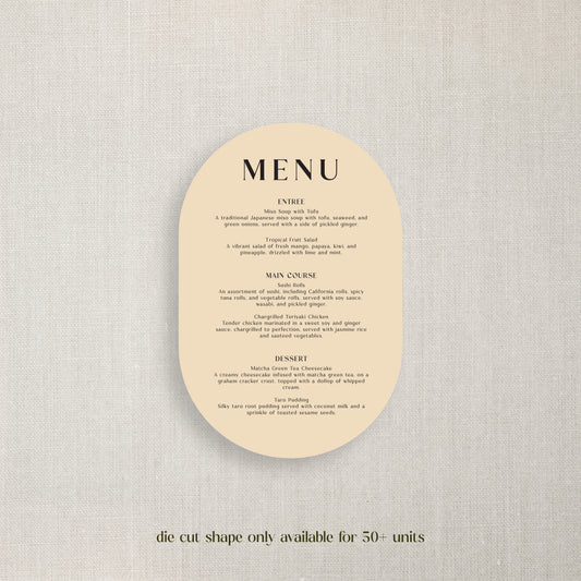 Alycia - Menu