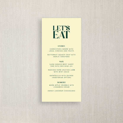 Let's Eat - DL Menu