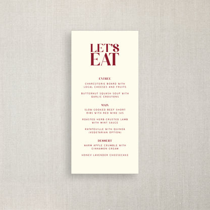 Let's Eat - DL Menu