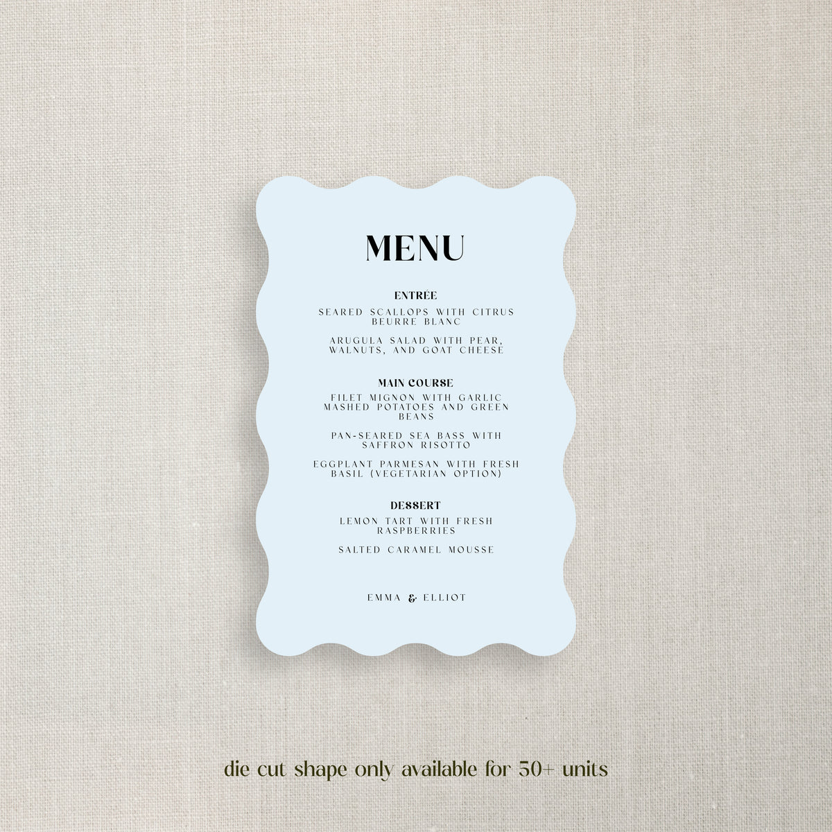 Emma - Menu