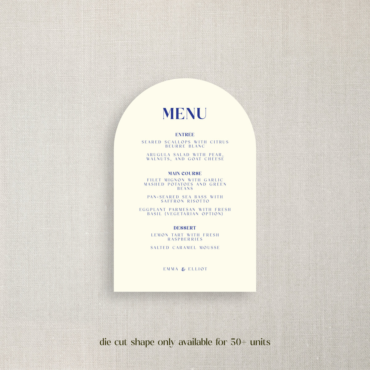 Emma - Menu