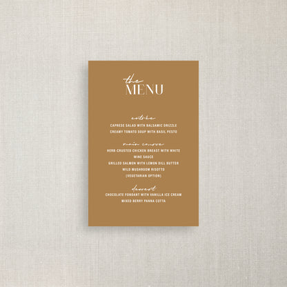 Erin - Menu