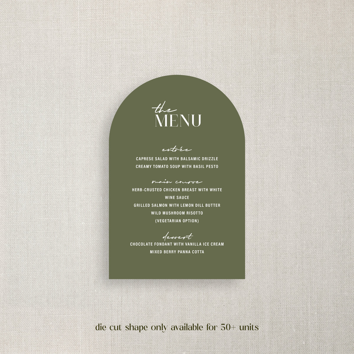 Erin - Menu