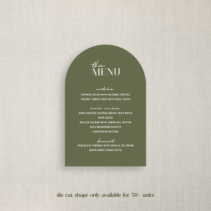 Erin - Menu