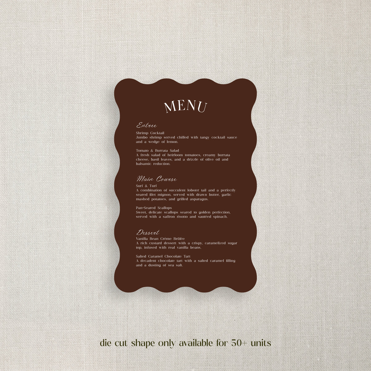 Kaylie - Menu
