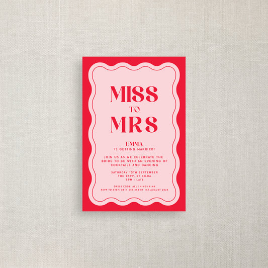 Miss to Mrs - Hens Party