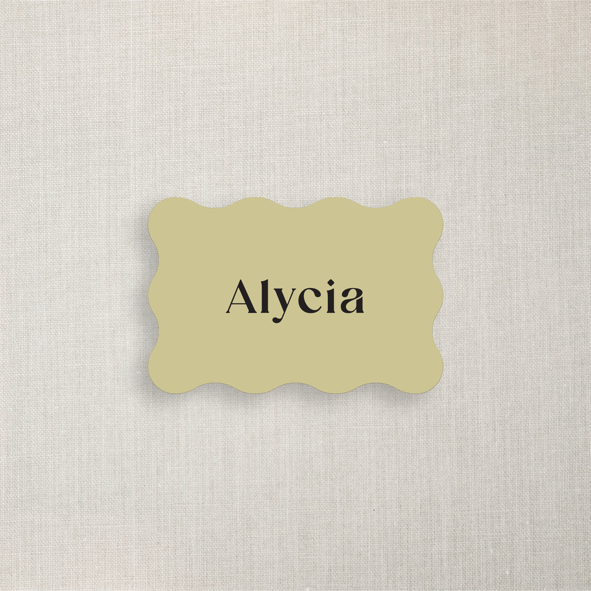 Alycia - Name Place Card