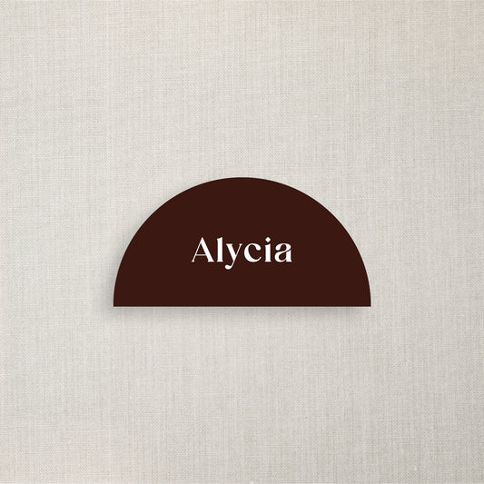 Alycia - Name Place Card