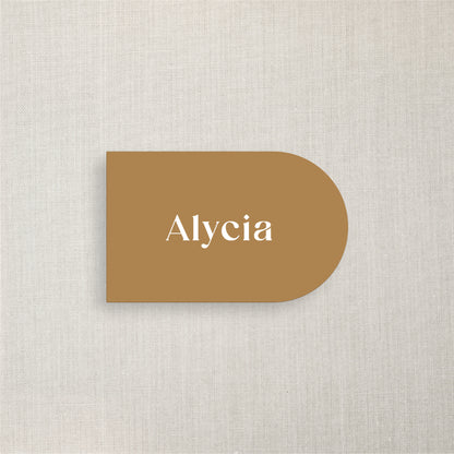 Alycia - Name Place Card