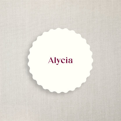 Alycia - Name Place Card