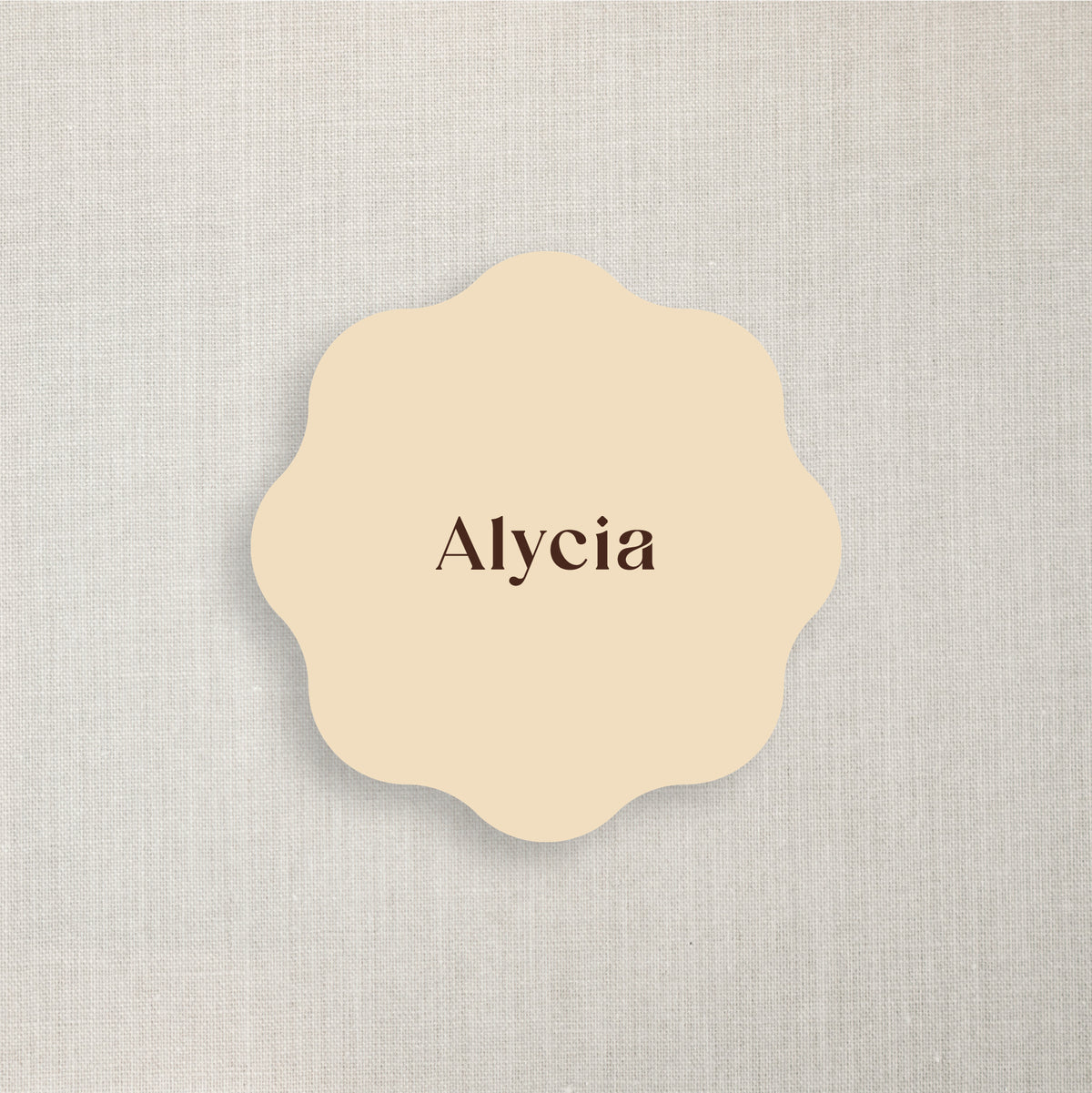 Alycia - Name Place Card