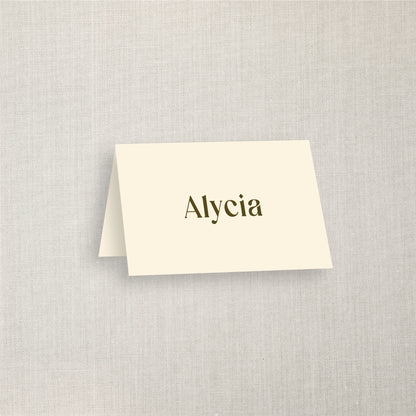 Alycia - Name Place Card