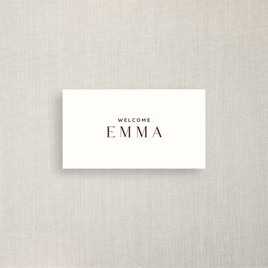 Emma - Name Place Card