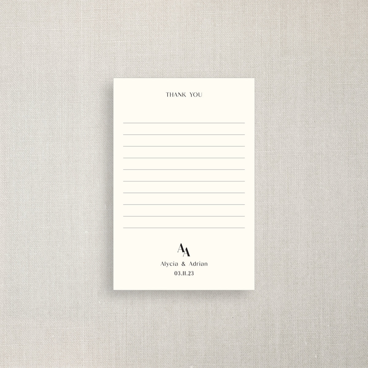Notes - Thank You Card