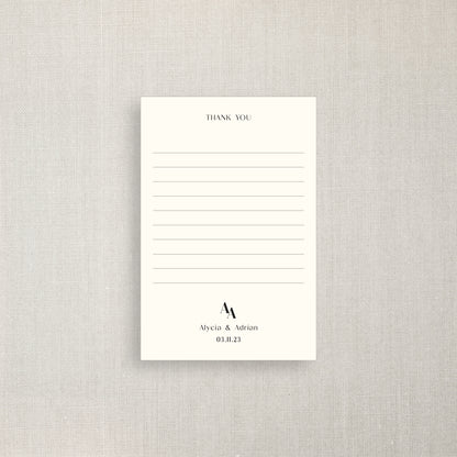 Notes - Thank You Card