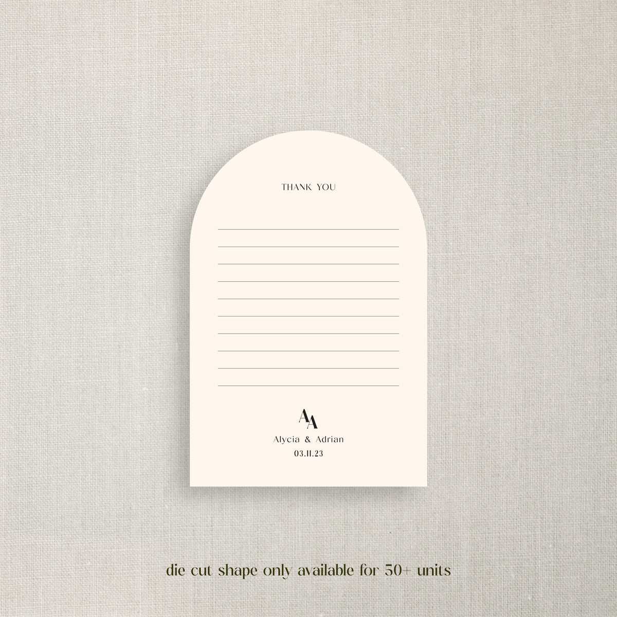 Notes - Thank You Card