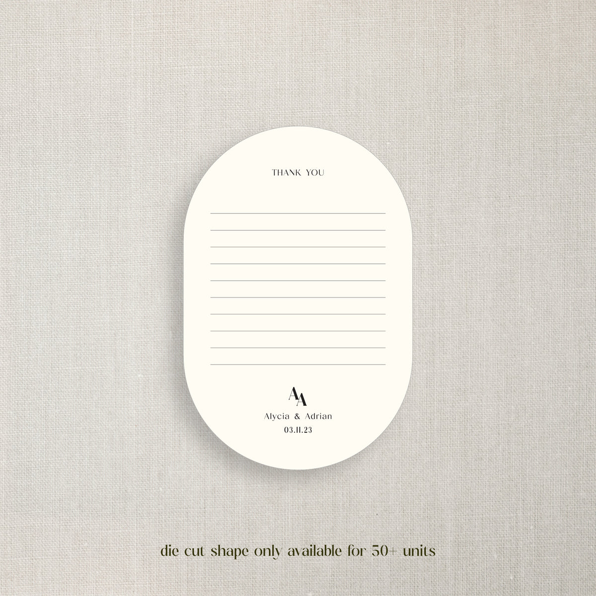 Notes - Thank You Card