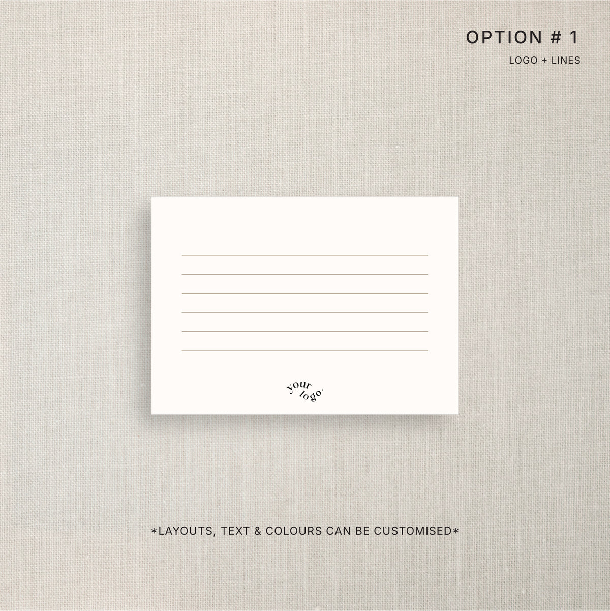 Deluxe Personalised Notes - Postcard