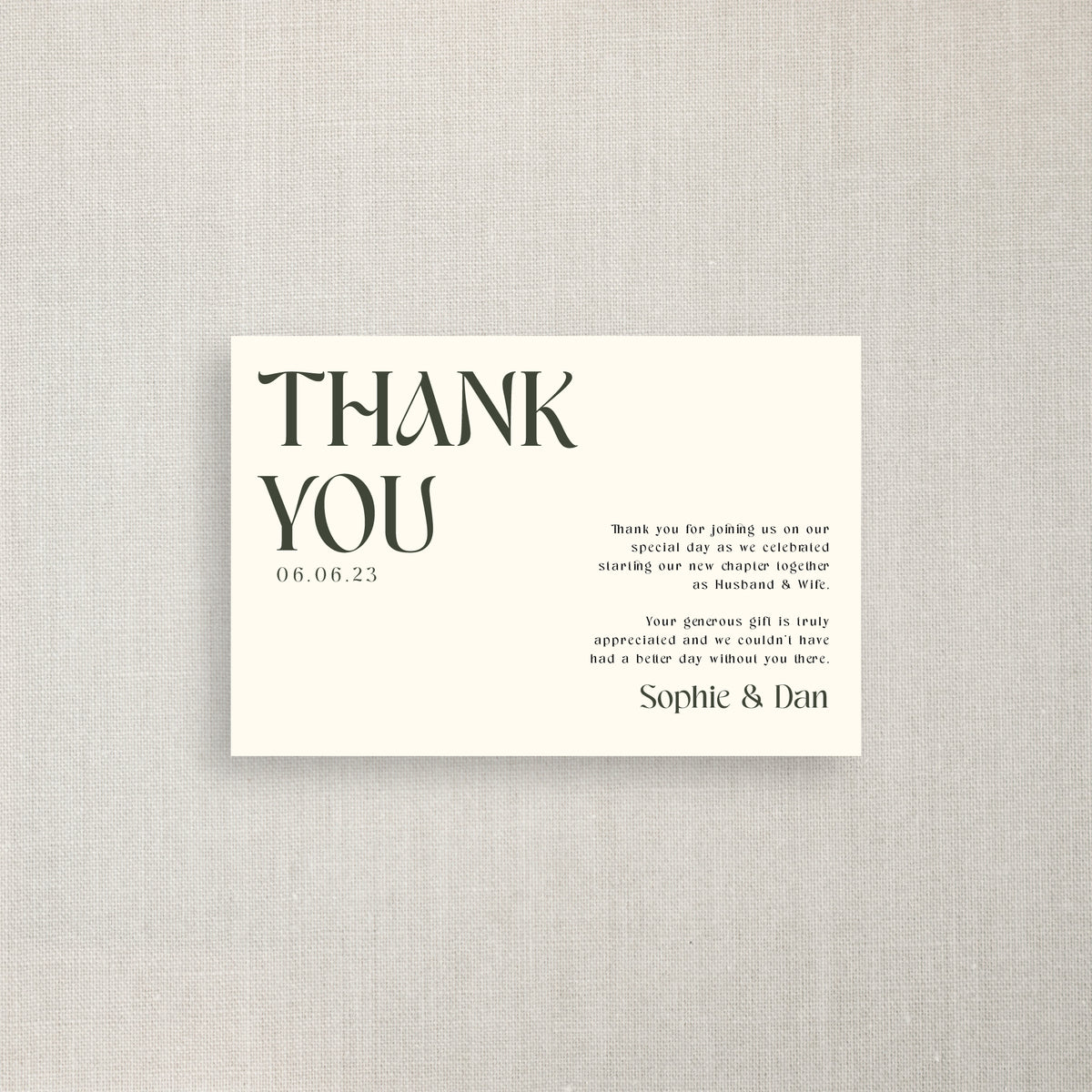 Sophie - Thank You Card