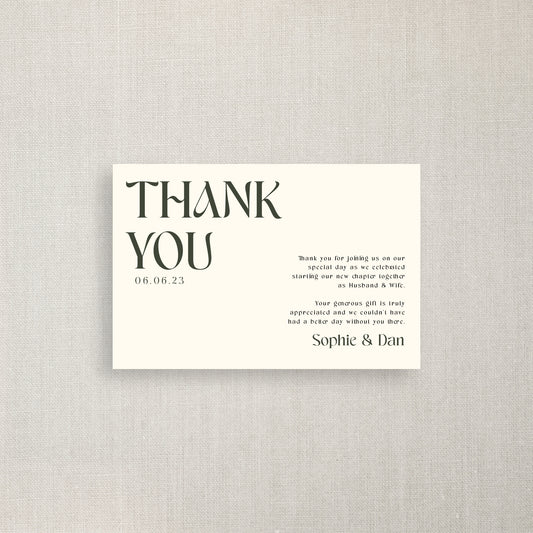 Sophie - Thank You Card