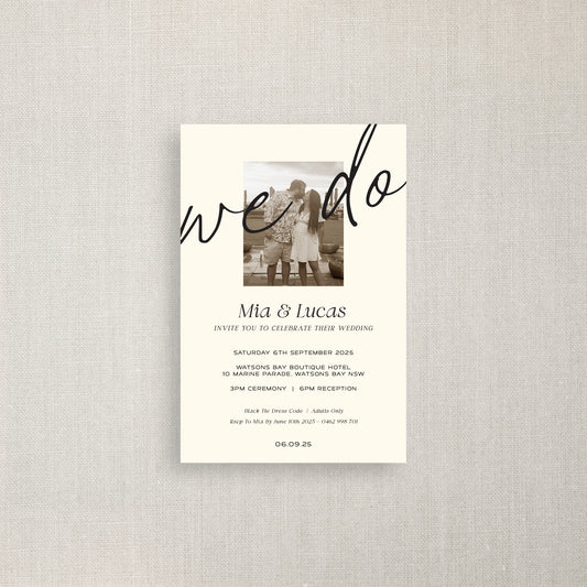 We Do - Wedding Invitation